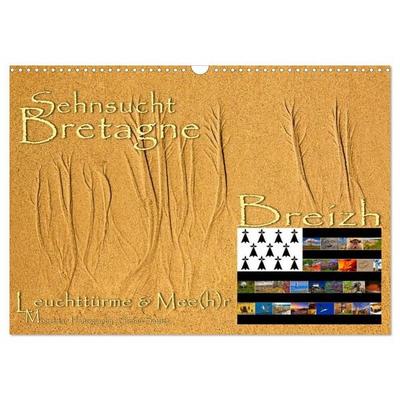 Sehnsucht Bretagne - Breizh (Wandkalender 2027 DIN A3 quer), CALVENDO Monatskalender