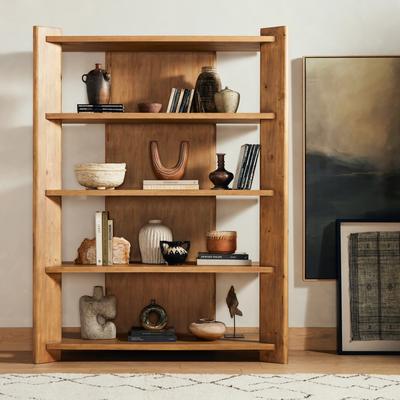 Haven Home Bailey Bookcase-Smoked Pine