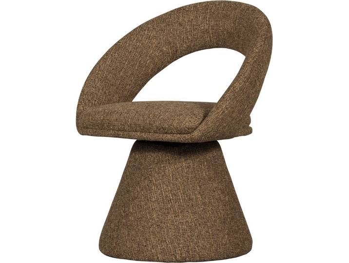 WOOOD Esszimmerstuhl Winter mit Drehmechanismus und Gewebtem Bezug B 63 x T 57 x H 80 cm, Hohe Verschleißfestigkeit, vormontiert geliefert, Tragkraft 120 kg