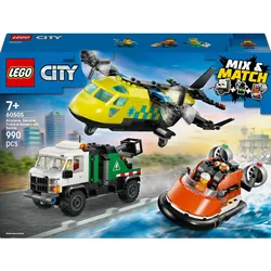 LEGO Kombinationsset mit Flugzeug, Wartungsfahrzeug und Luftkissenboot (60505, LEGO City)