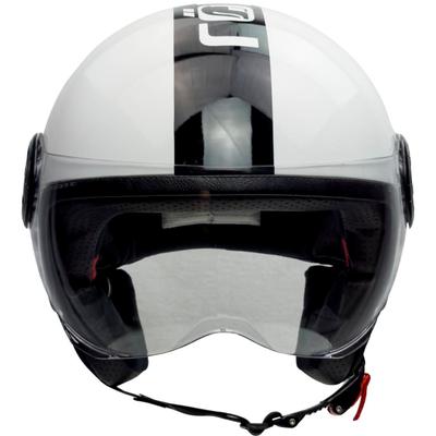 Motorradhelm RÖMER HELME "Fight" Gr. L, schwarz (weiß, schwarz), Helme, L Kopfumfang: 59cm - 60cm