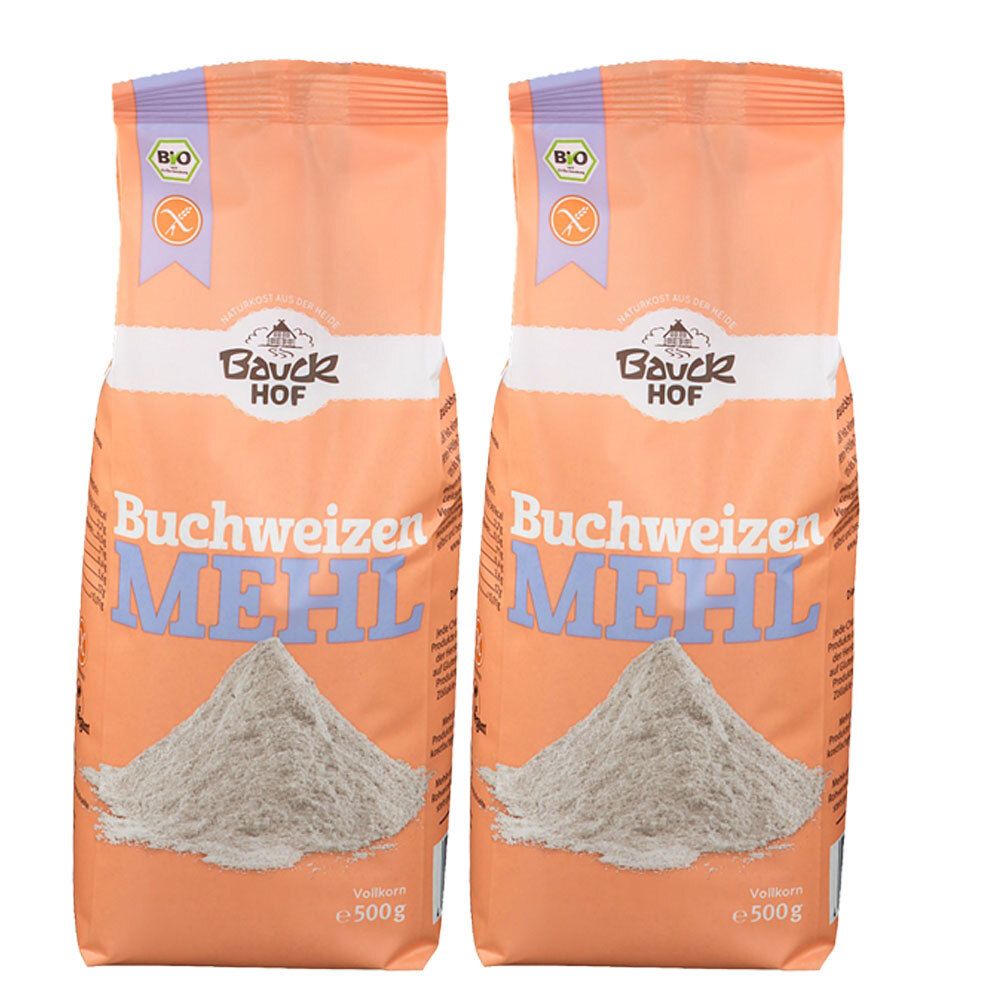Bauckhof Bio Buchweizen Mehl 2x500 g Pulver