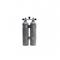MES 7 L ALU natur Doppelgerät 200 bar mit V4Tec Schellensatz