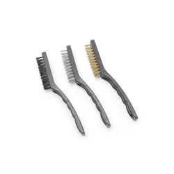 HENDI Drahtbürsten-Set, schmal - 3 Stk., 3 Stk., (L)178mm