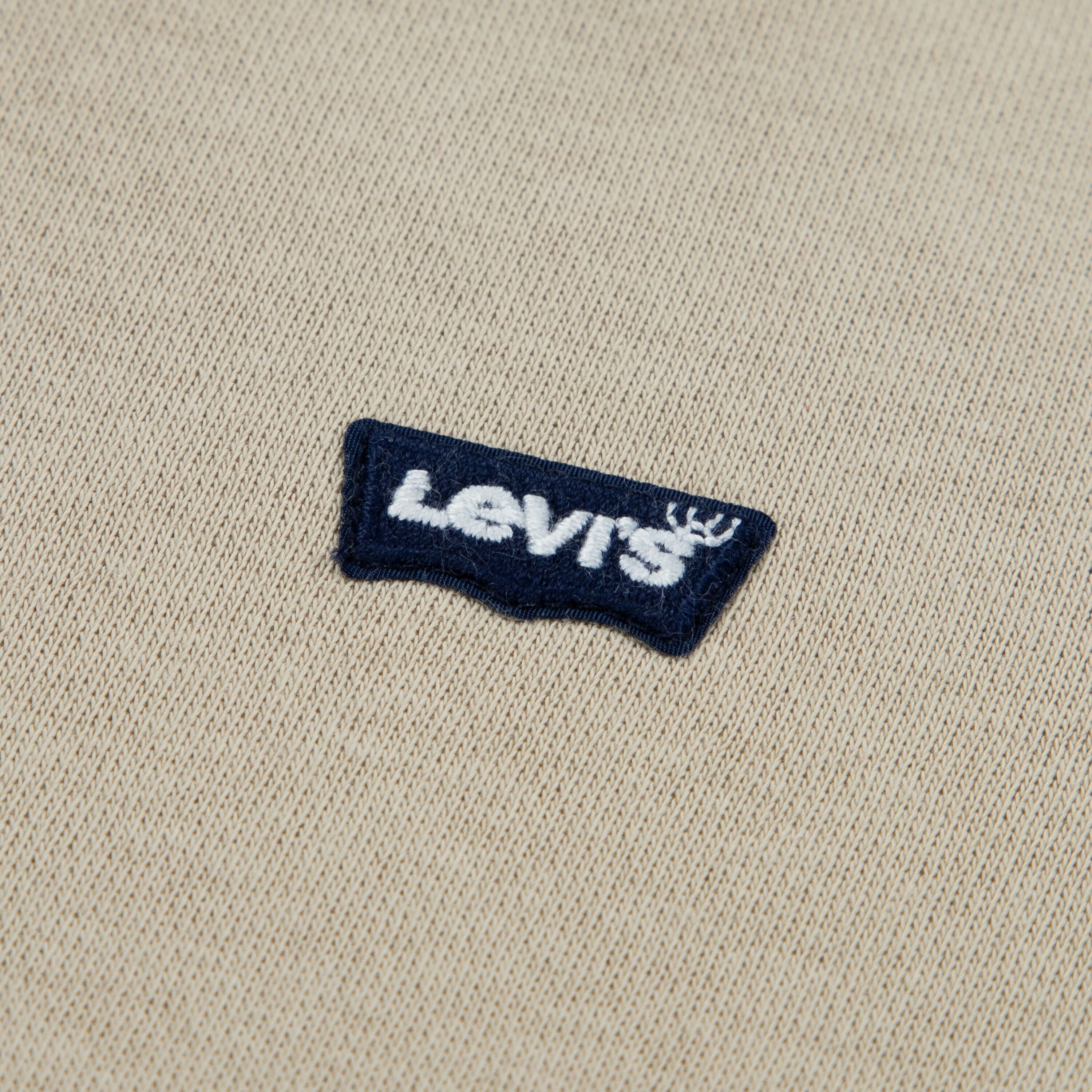 Neugeborenen-Geschenkset LEVI'S KIDS "LVN HOODIE,JOGGER SET", Jungen, Gr. 14 (164), beige (fields of rye), angeraute Sweatware, Obermaterial: 60% Baumwolle, 40% Polyester, KOB Set-Artikel Neugeborenen-Geschenkset, mit kleiner Label-Applikation- Stickerei 
