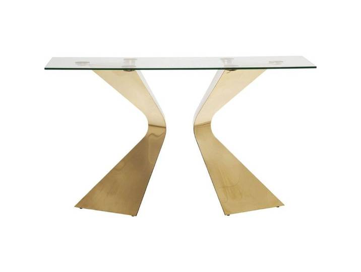 Console Gloria 140x45cm dorée Kare Design