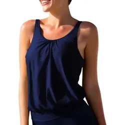 Wiki Loose Tankini Top Dunkelblau C/D Medium Damen