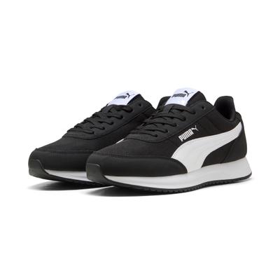 Sneaker PUMA "R78 LIGHTWIND", Damen, Gr. 47, Textil, schwarz-weiß (puma schwarz, puma weiß), Schuhe Sneaker, für vielseitige Alltagsabenteuer, atmungsaktiv, mit Schnürverschluss