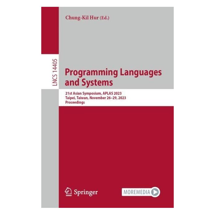 Springer Programming Languages and Systems (Englisch, Softcover, Chung-Kil Hur) (56979822)