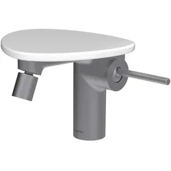 Laufen Bidetmischer ADA Click-Clack, 125 mm in Kaffee matt