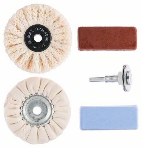 Bosch Accessories 2609256556 Profi-Polier-Set, 5-teilig, für Bohrmaschinen 1 Set