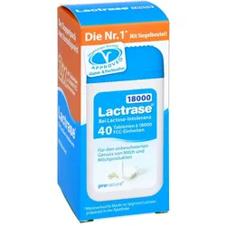 Lactrase 18000 FCC teilbare Tabletten im Spender