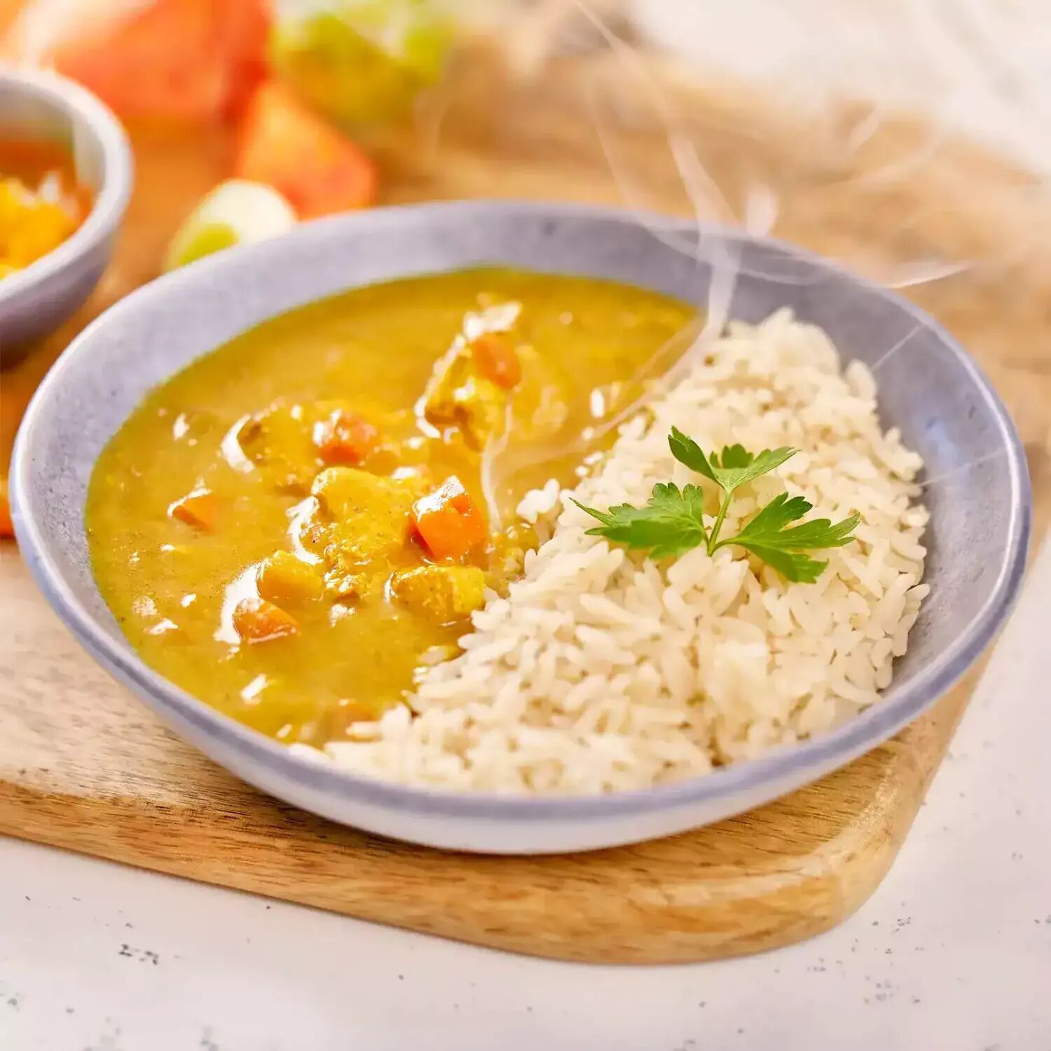 HSN Plato preparado estilo fit arroz con pollo en salsa al curry estilo hindú - 420g - Platos Preparados - Platos Preparados - 1  Servicios