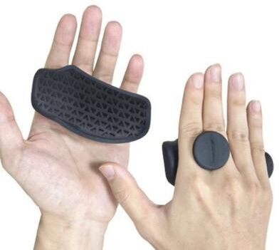 Clever Finds Ergonomic Silicone Weightlifting Grips Anti Slip Palm Protectors For Gym Training black