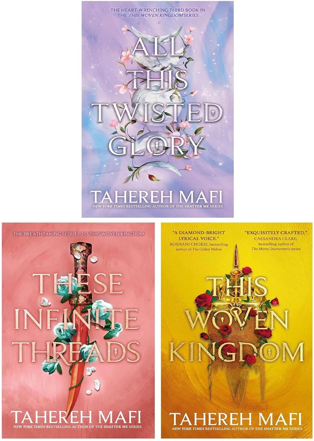 Electric Monkey This Woven Kingdom 3 Books Collection Set by Tahereh Mafi - YA Romantasy Paperback Trilogy - Ages 14+ - Persian Myth-Inspired Fantasy Gift Set