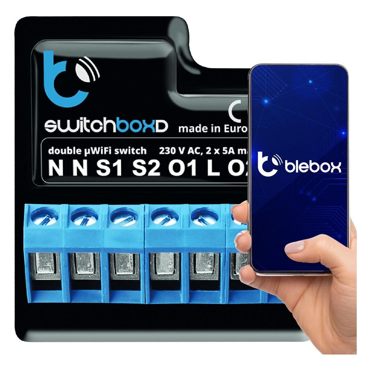 BleBox WLAN-Schaltaktor switchBoxD V2 2-fach (Schaltaktor) (switchboxd)