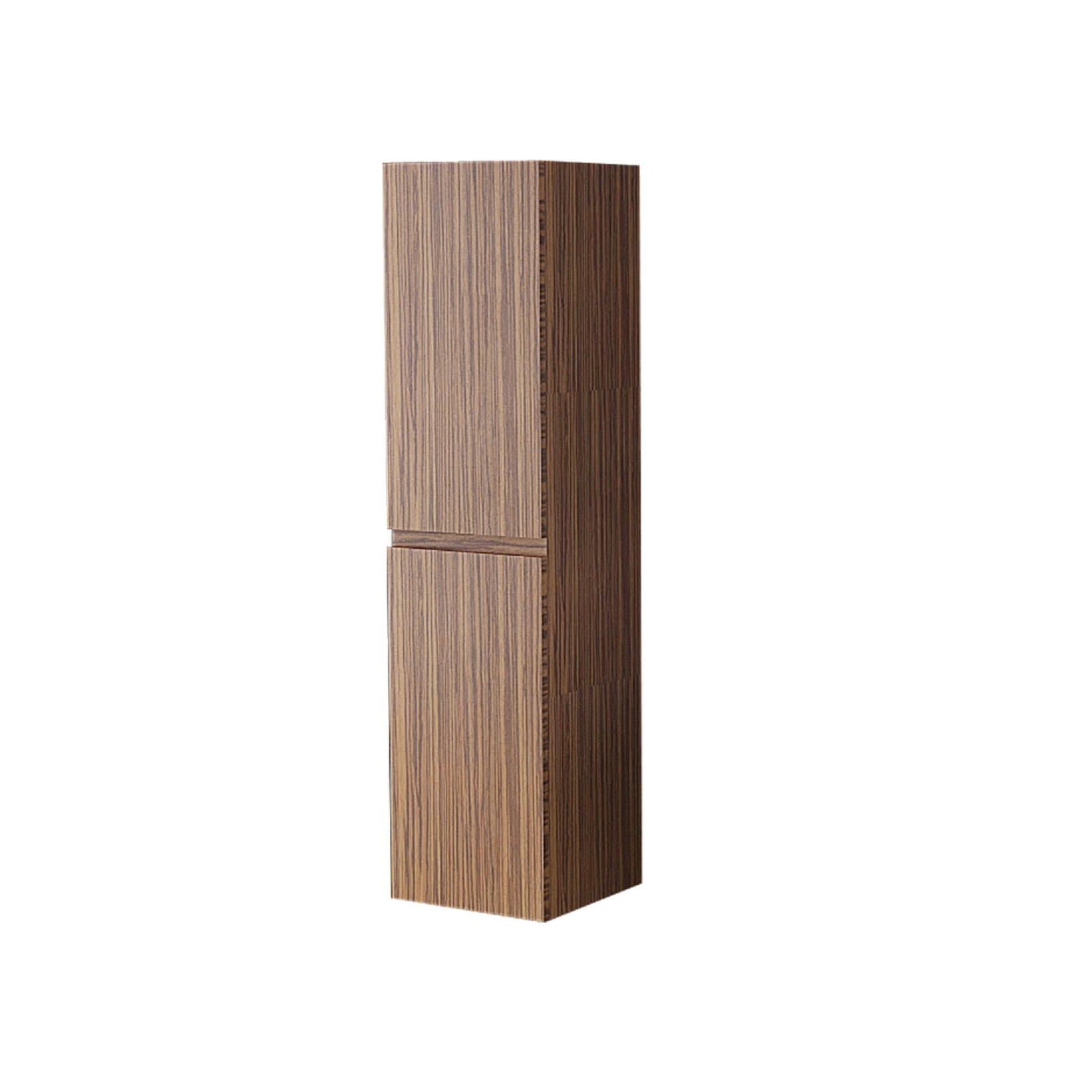 Badschrank Zug in Holzoptik-dunkel