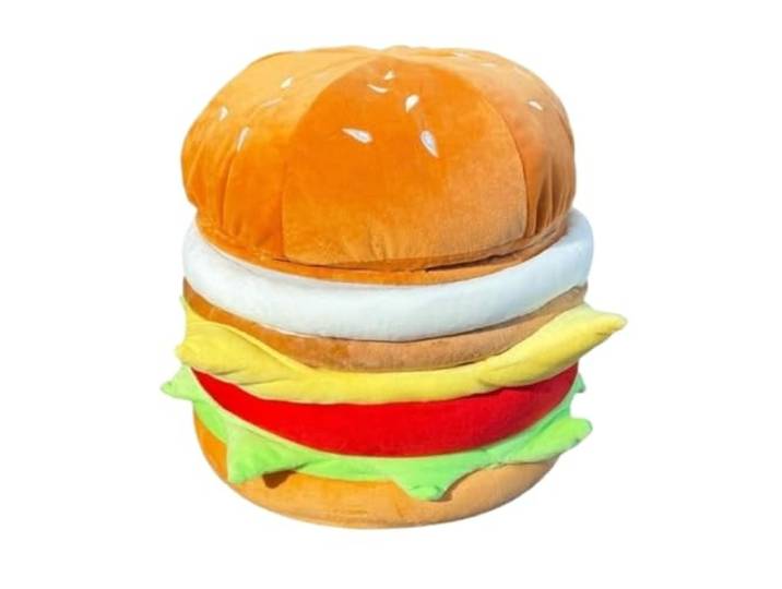 DANNMPX Sitzhocker Wohnzimmer Hamburgerförmiger Hocker Mit Aufbewahrungsschuh-Wickelsitz for Den Schlafzimmereingangsbereich Zusätzliche Sitzplätze