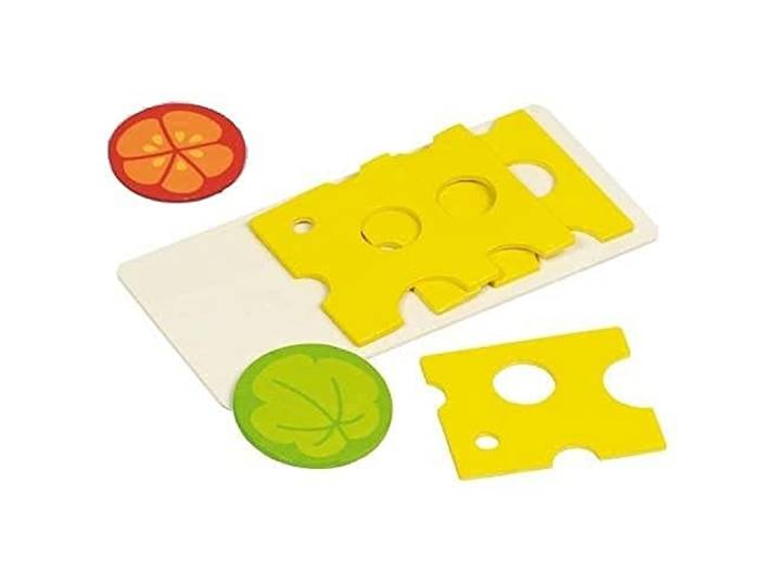 goki 51811 - winkel en accessoires - kaassnijder 4 schijven, 1 slablad, 1 tomaat