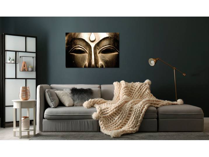 Acrylglasbild QUEENCE Elron , gold (farbe bild(er): goldfarben), B:120cm H:80cm, Bilder, Acrylglasbild, Fine Art-Print in Galeriequalität