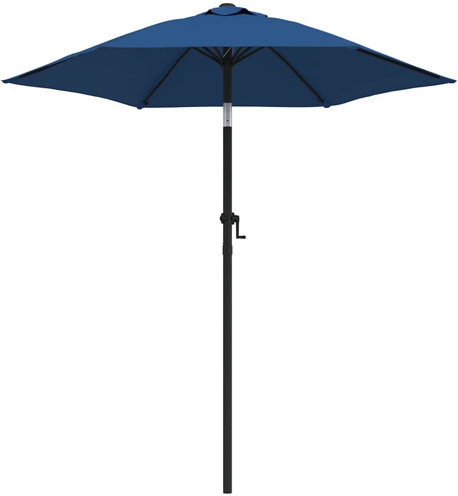 vidaXL Parasol Bleu 200x224 cm Aluminium
