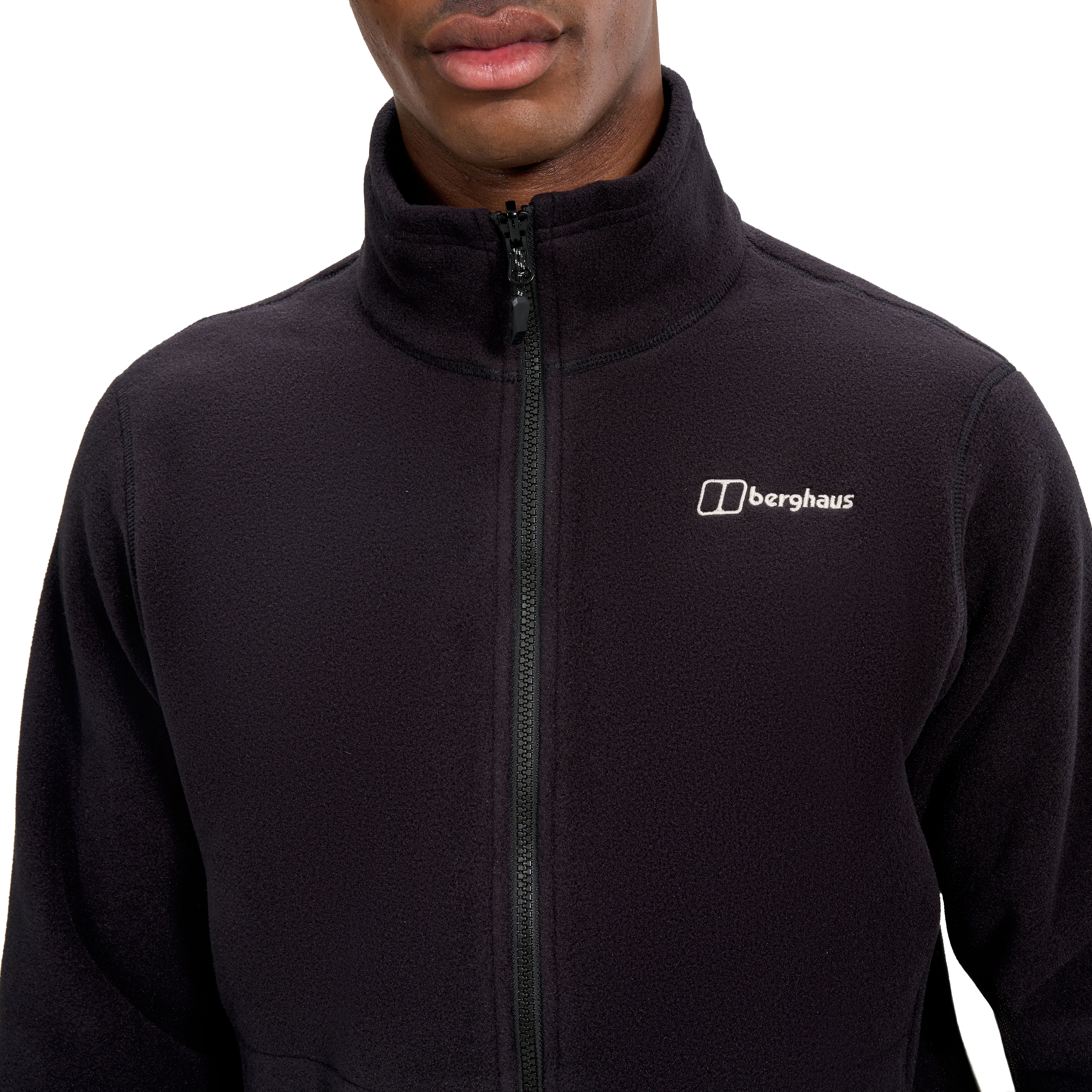 Fleecejacke BERGHAUS "PRISM PT IA FLEECE JACKET", Herren, Gr. 4XL, schwarz, Obermaterial: 100% Polyester, Jacken Fleecejacke, mit wasserdichter InterActive Jacke kombinierbar schwarz 4XL