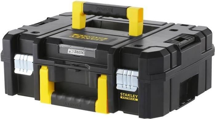 Stanley Fatmax Pro-Stack Gereedschapskoffer, 13,5 liter, FMST1-71966, met metalen sluitingen en modulaire schuimrubberen inleg