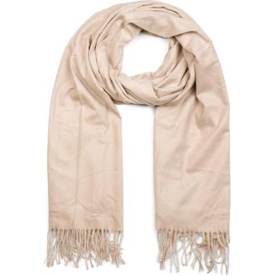 Schal STYLEBREAKER "Weicher Schal Uni mit Fransen", Damen, braun (hellbraun), Obermaterial: 100% Viskose CV., Modisch, Modetücher Schal