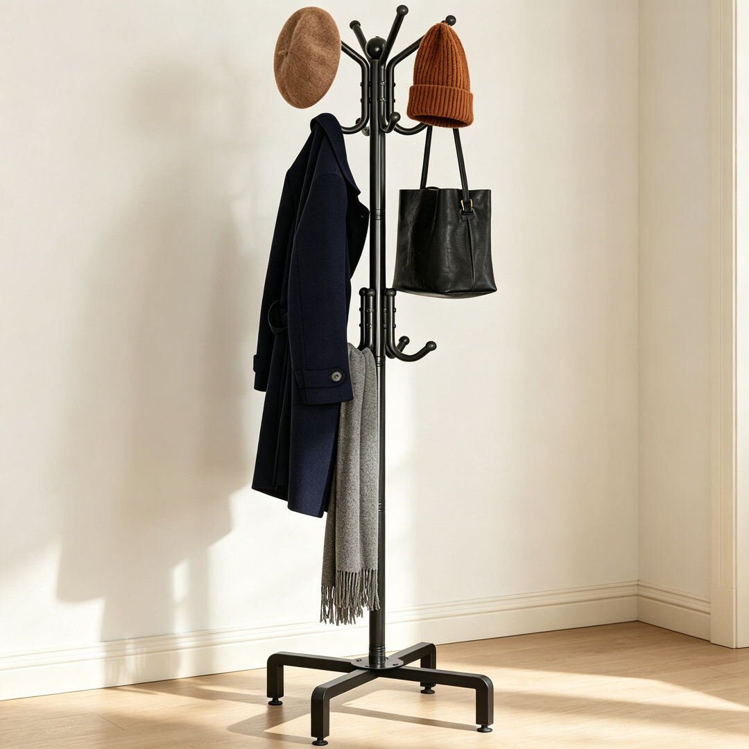 wekli Freestanding Black 178cm H X 54cm W X 40cm D