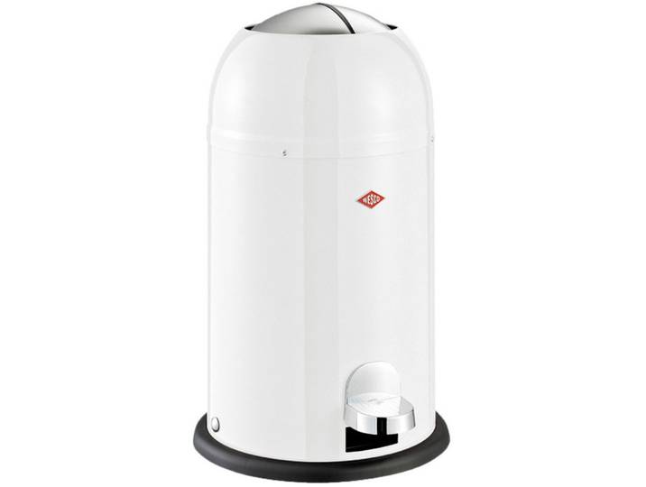 WESCO Mülleimer Kickmaster Junior, Abfallsammler mit Dämpfer, 12 Liter
