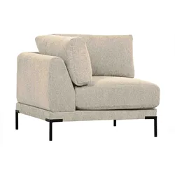 Modulsofa Couple Eck-Element Stoff modern, weich gepolstert, Sand, flexibles Design für Dein Wohnzimmer