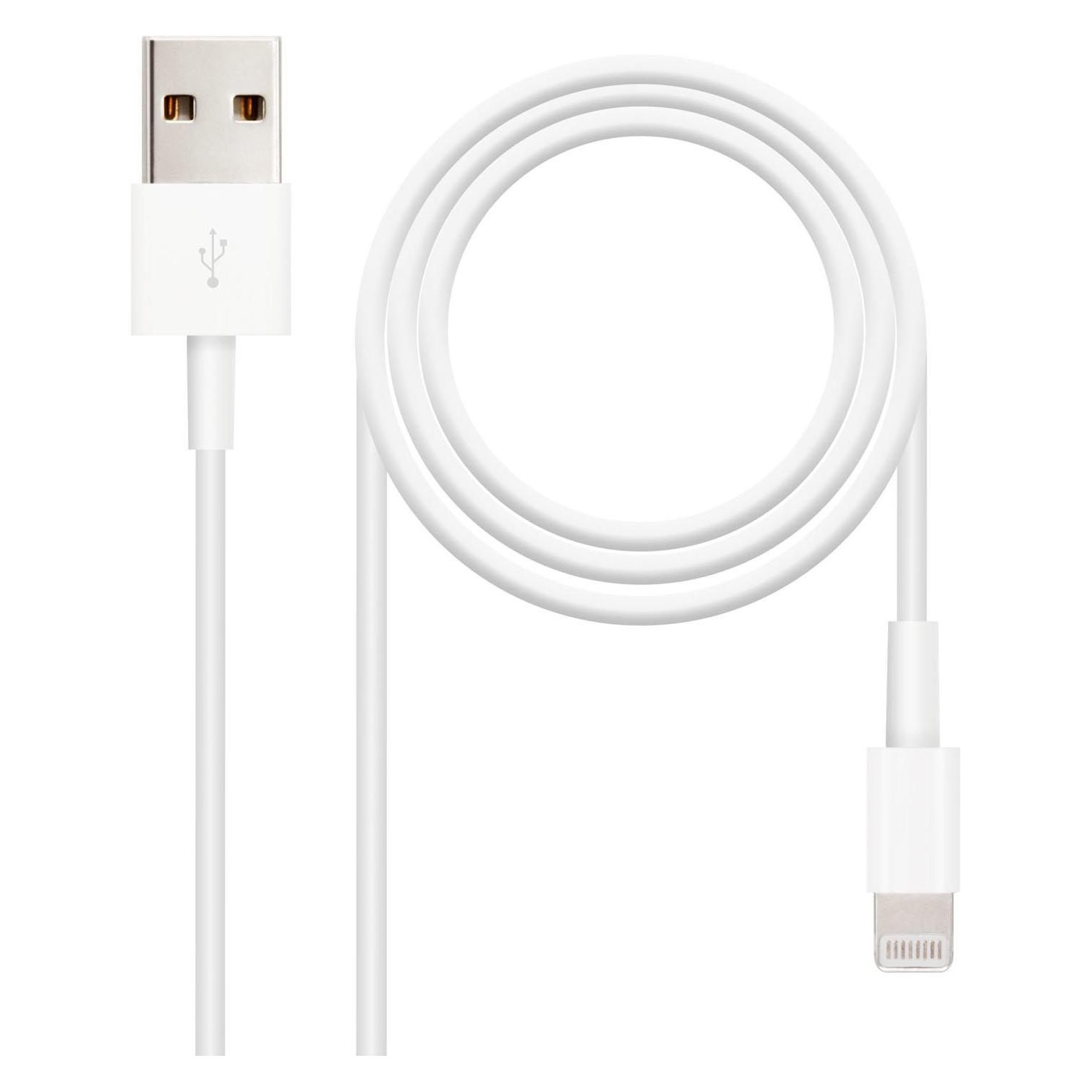 Nanocable 10.10.0402 Lightning-Kabel 2 m Weiss (2 m, USB 2.0) (10.10.0402)