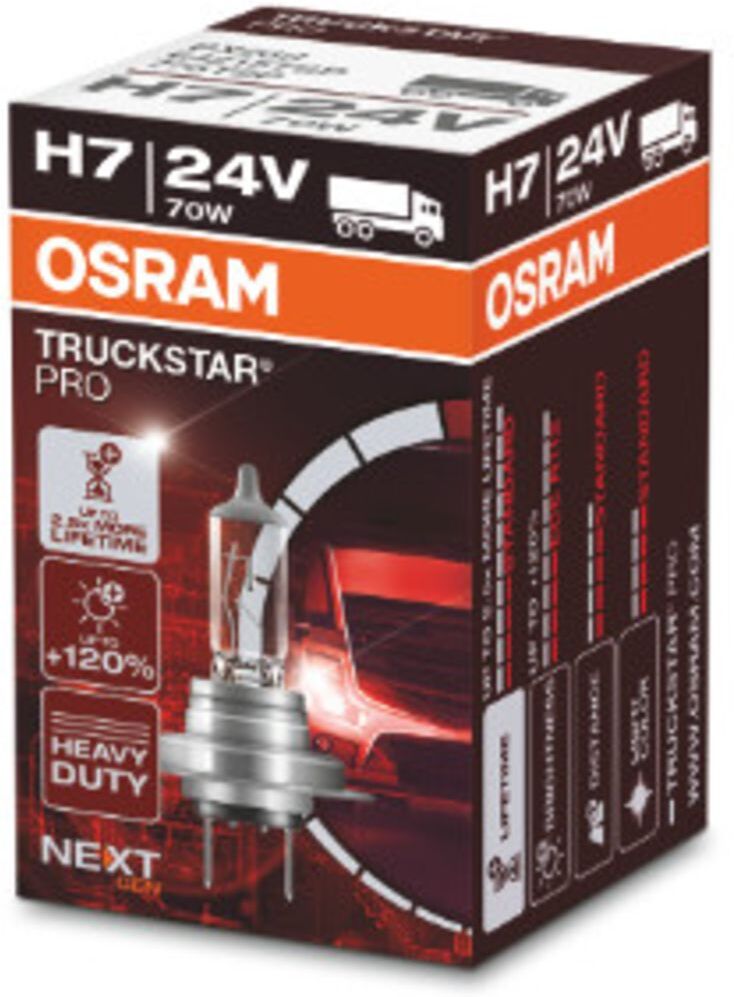 Ams-Osram Glühlampe OSRAM H7 Truckstar Pro NextGen 24V, 70W, 1 Stück