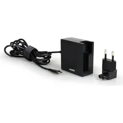 Port Designs Stromversorgung 65 W - Typ C - Eu (65 W), Notebook Netzteil, Schwarz