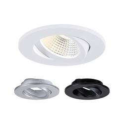Paulmann 94944 Viona LED-Einbauleuchte LED LED fest eingebaut 6 W Schwarz (matt), Weiß (matt), Chrom (matt)
