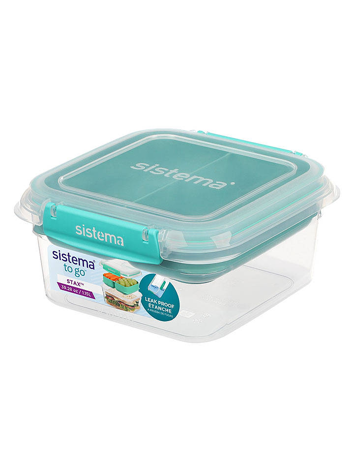 sistema Lunchbox "Stax" in Türkis - 1,5 l - onesize
