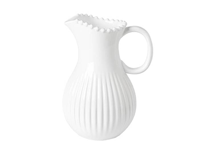 Costa Nova\, Pearl collection\, Vaisselle en grès\, Carafe\, blanc\, 2.58 L