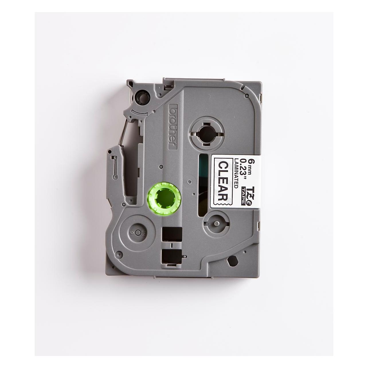 Brother Tze-111 (0.60 cm, Schwarz, Transparent) (TZ-111)