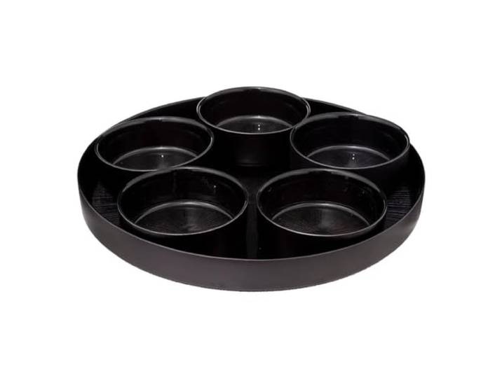 Secret de Gourmet - Aperitif-Set Astra schwarz 6-teilig