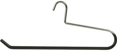 The Great American Hanger Company Heavy Duty Metal Quilt Hanger, Heavy Guage Steel Hanger with Black Vinyl Non-Slip Coating for Pants Linens or Textiles