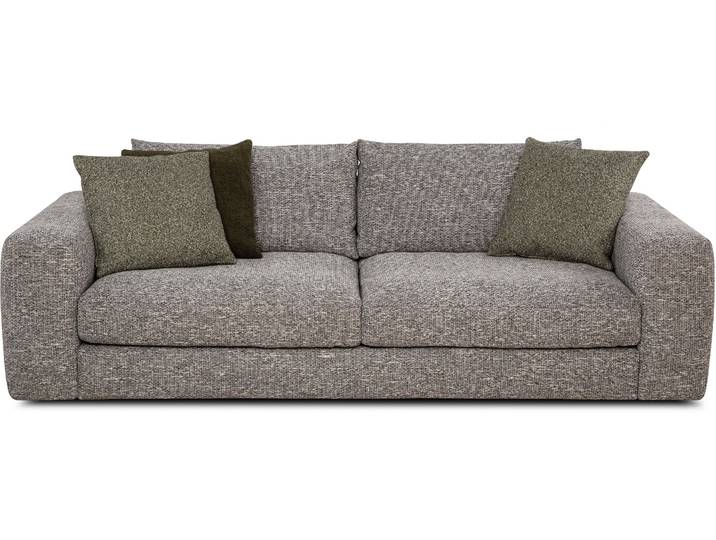 Big-Sofa DESIGNWERK Parma, anspruchsvolles Design und toller Sitzkomfort , grau, B:254cm H:87cm T:122cm, 100% Polyester, Sofas, Big-Sofa