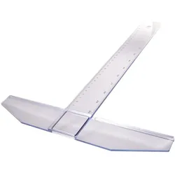 Aristo Reißschiene Geocollege Polystyrol 750mm Packung mit 5 Stück