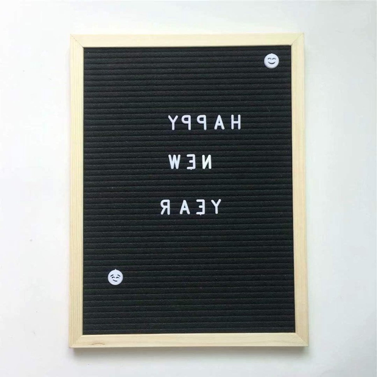 Letter Board Fotolijst Zwart - Groefbord Prikbord voor Baby Aankondigingen - 30 x 40 cm