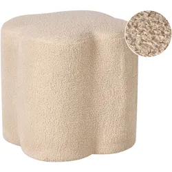 POUF Bouclé Beige Mancos