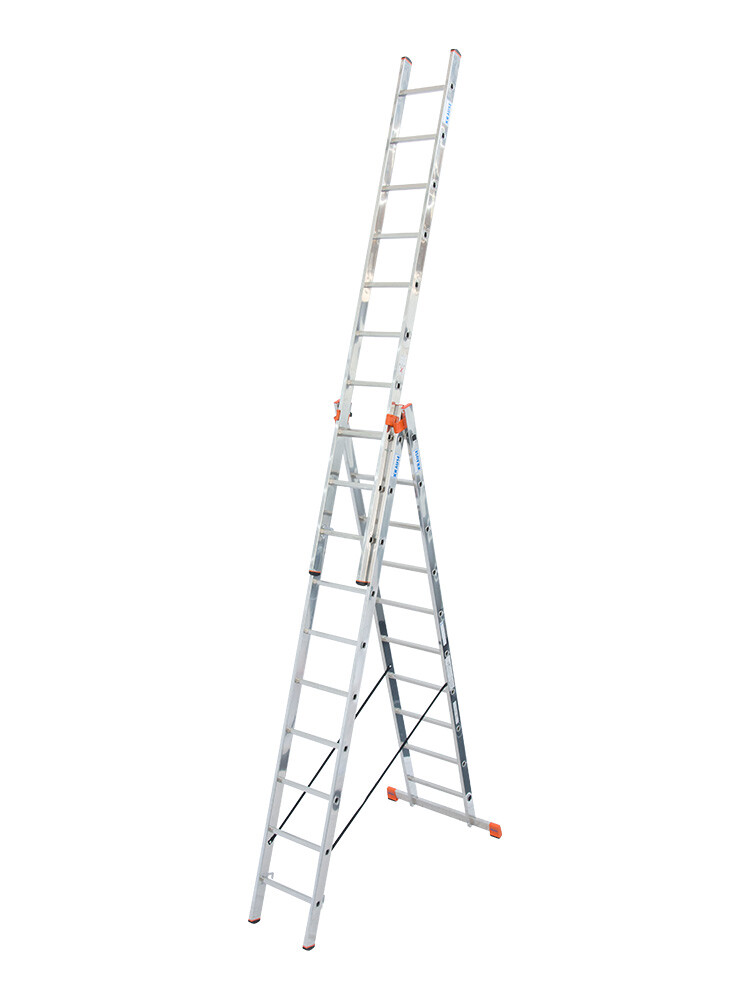 KRAUSE Tribilo 3x10 Sprossen + Treppenfunktion - MONTO Vielzweckleiter | Neue Norm - Art-Nr: 129765