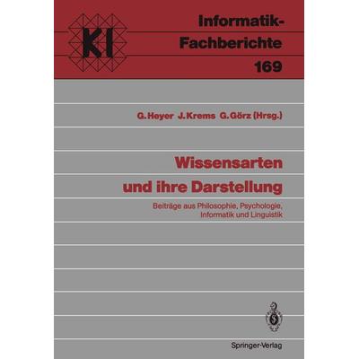 Wissensarten und ihre Darstellung, Taschenbuch von , Springer Berlin, 978-3-540-19071-4