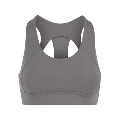 Sport-BH URBAN CLASSICS "Urban Classics Ladies Sports Bra Ladies Sports Bra", Damen, Gr. XS, Cup 0, grau (senior grau), 80% Nylon, 20% Elasthan, BHs Sport-BH