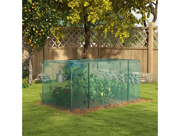Outsunny Serre Jardin Acier Galvanisé 240x120x110cm Vert