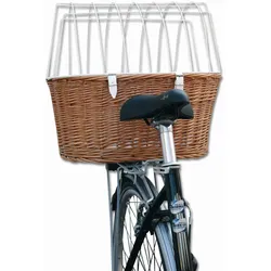 Aumüller Fahrrad-Tierkorb mit Halter, L: 52 cm - Gepäckträgermontage