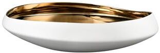 Atlas Lighting and Home Atlas Greer Enameled Interior Earthenware Display Bowl